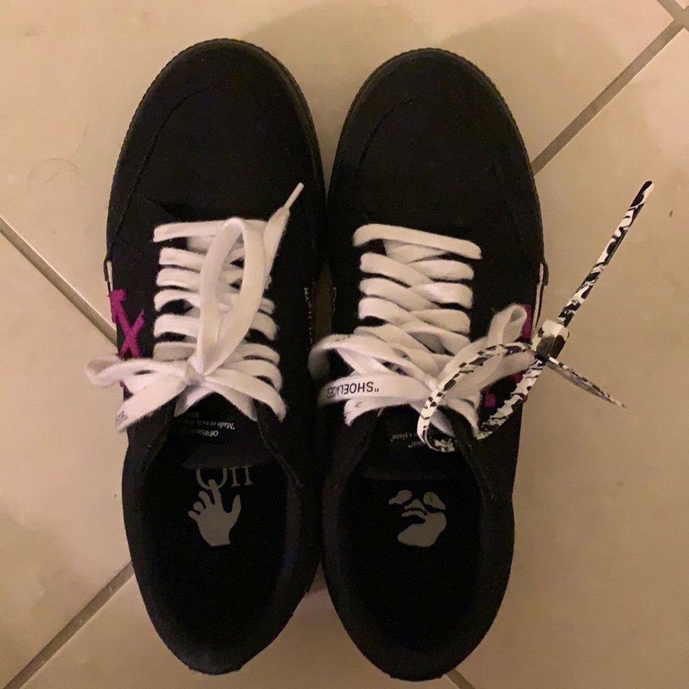 off white vulcanized sneakers